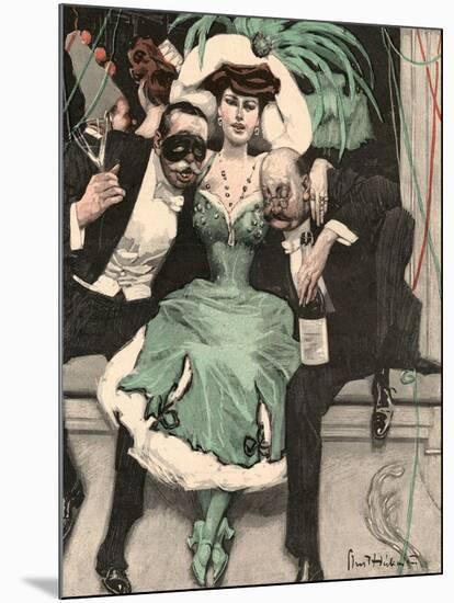 Drunken Carnival Goers-Ernst Heilemann-Mounted Art Print