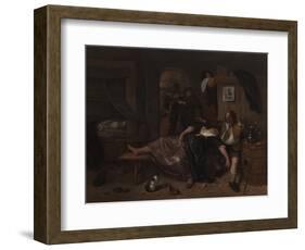 Drunken Couple-Jan Havicksz Steen-Framed Art Print