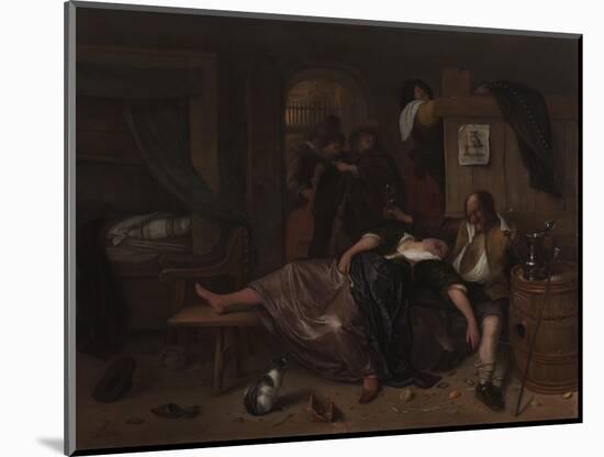 Drunken Couple-Jan Havicksz Steen-Mounted Art Print