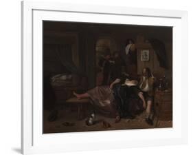 Drunken Couple-Jan Havicksz Steen-Framed Art Print