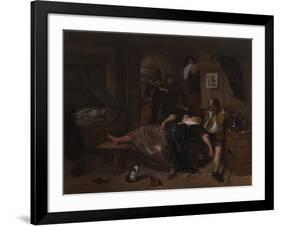 Drunken Couple-Jan Havicksz Steen-Framed Art Print