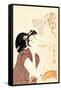 Drunken Courtesan-Kitagawa Utamaro-Framed Stretched Canvas