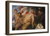 Drunken Silenus Supported by Satyrs, C.1620-Peter Paul Rubens-Framed Giclee Print