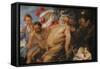 Drunken Silenus Supported by Satyrs, C.1620-Peter Paul Rubens-Framed Stretched Canvas