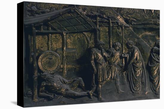 Drunkenness of Noah, Panel-Lorenzo Ghiberti-Stretched Canvas