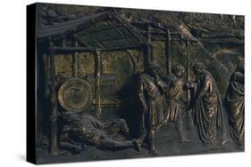 Drunkenness of Noah, Panel-Lorenzo Ghiberti-Stretched Canvas