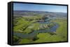 Drury Creek, Acg Strathallan College, and Farmland, Karaka, Auckland, North Island, New Zealand-David Wall-Framed Stretched Canvas