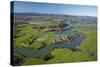 Drury Creek, Acg Strathallan College, and Farmland, Karaka, Auckland, North Island, New Zealand-David Wall-Stretched Canvas