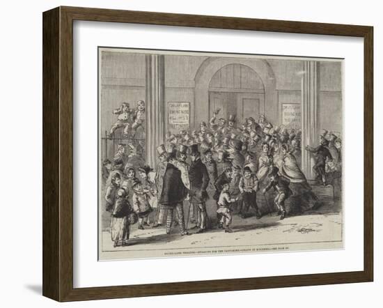Drury-Lane Theatre, Engaging for the Pantomime-null-Framed Giclee Print