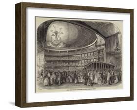 Drury Lane Theatre, Redecorated, Jullien's Promenade Concert-null-Framed Giclee Print