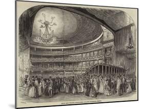 Drury Lane Theatre, Redecorated, Jullien's Promenade Concert-null-Mounted Giclee Print