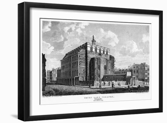 Drury Lane Theatre, Westminster, London, 19th Century-William Johnstone White-Framed Giclee Print