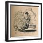 'Drusus is stabbed, and expires gracefully', 1852-John Leech-Framed Giclee Print