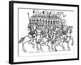 Druzhina of Prince Boris (From the Tale of Saints Boris and Gle)-null-Framed Giclee Print