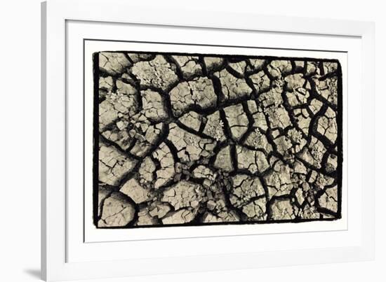 Dry, Cracked, Parched Earth in South Luangwa Valley National Park, Zambia-Paul Joynson Hicks-Framed Photographic Print