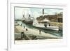 Dry Dock, Newport News, Virginia-null-Framed Premium Giclee Print