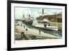 Dry Dock, Newport News, Virginia-null-Framed Premium Giclee Print