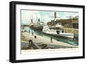 Dry Dock, Newport News, Virginia-null-Framed Art Print