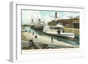 Dry Dock, Newport News, Virginia-null-Framed Art Print