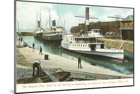 Dry Dock, Newport News, Virginia-null-Mounted Art Print