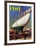 "Dry Dock," Saturday Evening Post Cover, May 25, 1946-John Atherton-Framed Giclee Print