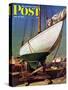 "Dry Dock," Saturday Evening Post Cover, May 25, 1946-John Atherton-Stretched Canvas