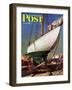 "Dry Dock," Saturday Evening Post Cover, May 25, 1946-John Atherton-Framed Giclee Print