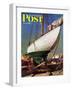 "Dry Dock," Saturday Evening Post Cover, May 25, 1946-John Atherton-Framed Giclee Print