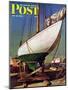 "Dry Dock," Saturday Evening Post Cover, May 25, 1946-John Atherton-Mounted Giclee Print