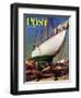 "Dry Dock," Saturday Evening Post Cover, May 25, 1946-John Atherton-Framed Giclee Print