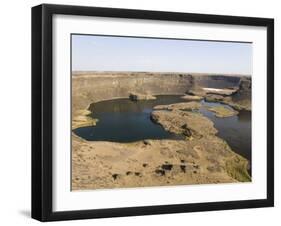 Dry Falls, Grand Coulee, Washington State, Usa-Tony Waltham-Framed Photographic Print