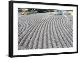 Dry Landscape of a Japanese Garden, Monaco, Europe-Godong-Framed Photographic Print