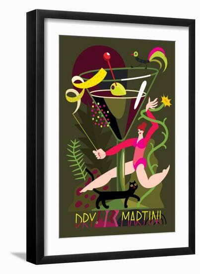 Dry Martini, 2017-Yuliya Drobova-Framed Premium Giclee Print