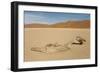 Dry Pan and Sand Dunes in the Centre of the Namib-null-Framed Photographic Print