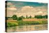 Dry Prairie by the River-Polarpx-Stretched Canvas