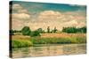 Dry Prairie by the River-Polarpx-Stretched Canvas