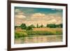 Dry Prairie by the River-Polarpx-Framed Photographic Print