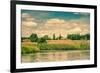 Dry Prairie by the River-Polarpx-Framed Photographic Print