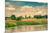 Dry Prairie by the River-Polarpx-Mounted Photographic Print