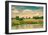 Dry Prairie by the River-Polarpx-Framed Photographic Print