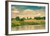 Dry Prairie by the River-Polarpx-Framed Photographic Print