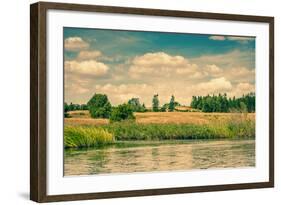 Dry Prairie by the River-Polarpx-Framed Photographic Print