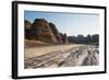 Dry River and Beehive-Like Mounds in the Purnululu National Park-Michael Runkel-Framed Photographic Print