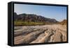 Dry River and the Beehive-Like Mounds in the Purnululu National Park-Michael Runkel-Framed Stretched Canvas