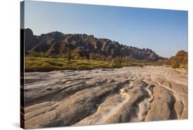 Dry River and the Beehive-Like Mounds in the Purnululu National Park-Michael Runkel-Stretched Canvas