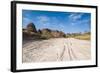 Dry River before the The Beehive-Like Mounds in the Purnululu National Park-Michael Runkel-Framed Photographic Print