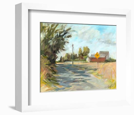 Dry Slough Road-Kris Ekstrand-Framed Art Print