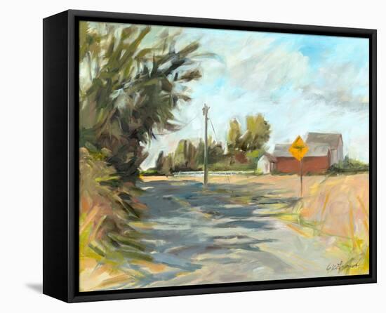 Dry Slough Road-Kris Ekstrand-Framed Stretched Canvas