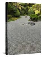 Dry Stone Garden in Hokoku-Ji Temple,Kamakura City, Honshu Island, Japan-Kober Christian-Stretched Canvas