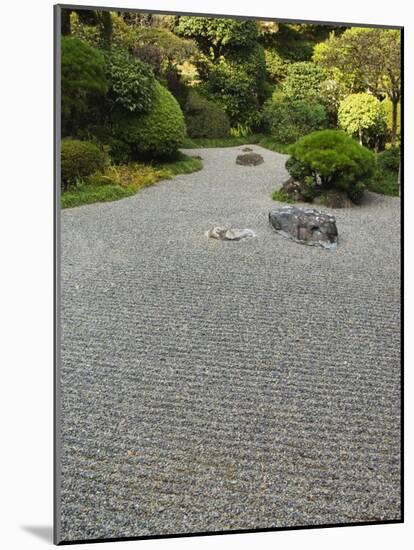 Dry Stone Garden in Hokoku-Ji Temple,Kamakura City, Honshu Island, Japan-Kober Christian-Mounted Photographic Print